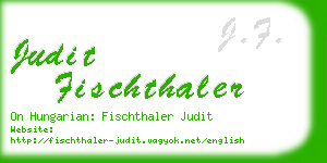 judit fischthaler business card